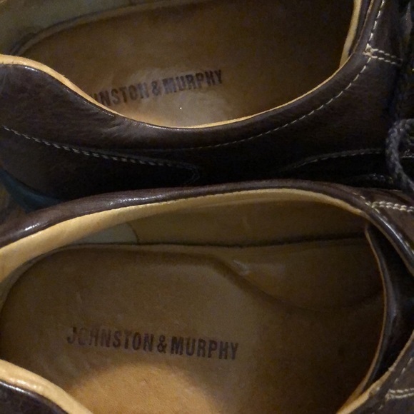 Johnston & Murphy Leather Brown Shoes Men\'s Size 10 1/2